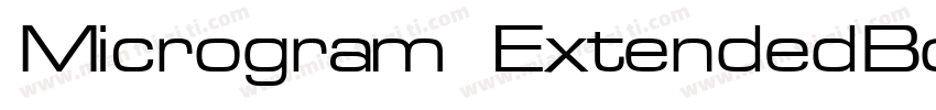 Microgram ExtendedBold字体转换